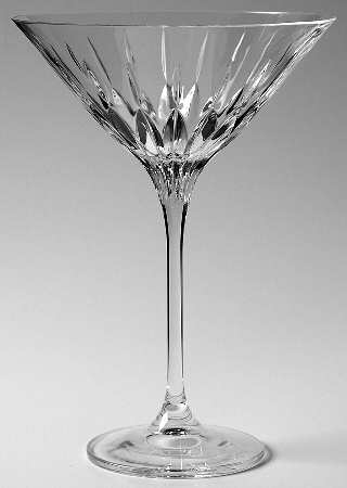 Arctic Lights Modern Martini Glass