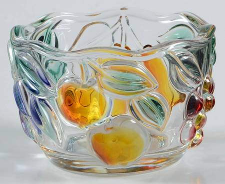 Garden Harvest (Embossed Color Fruit) Votive Candleholder