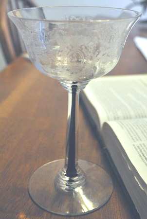 Biscayne Clear Black (Stem 7620) Champagne/Tall Sherbet