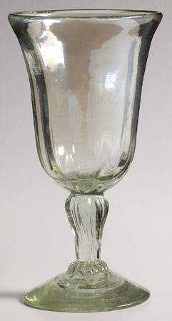 Glitz Green Water Goblet