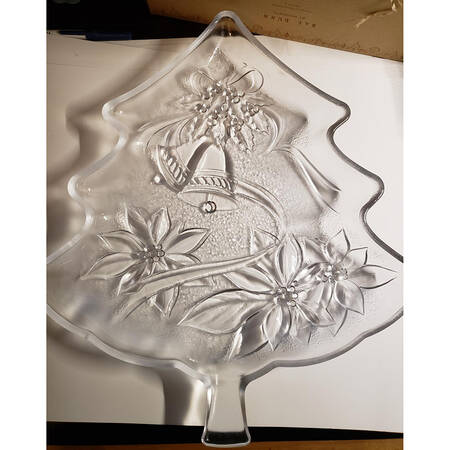 Happy Holidays 13" Tree Shape Dish
