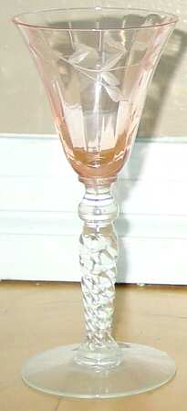 6102-3 Pink Wine Glass