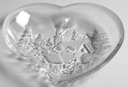 Winter Wonderland Heart Dish