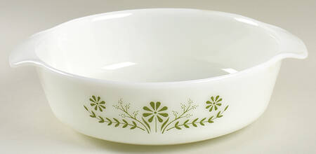 Primrose Dream 2 Quart Round Covered Casserole, No Lid