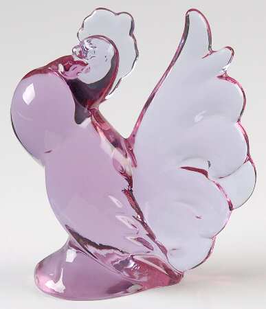 Heisey By Mosser Animals Lavender Ice Rooster