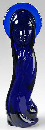 Heisey By Mosser Animals Cobalt Madonna