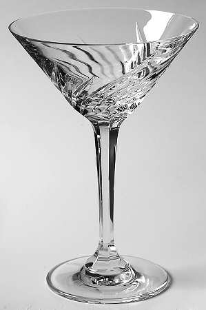 Tempest (Polished Cut) Martini Glass