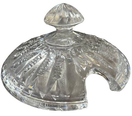 English Fern Lid for Biscuit Barrel