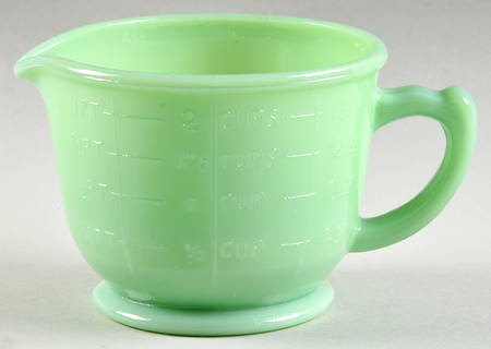 Jadeite-Green Glass 2 Cup Measuring Pitcher