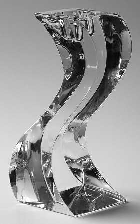 Serpentine 8" Single Light Candlestick