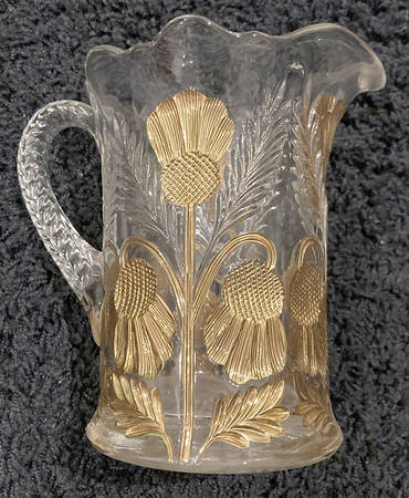 Inverted Thistle Gold 28 Oz Pitcher