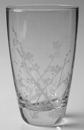 Cherry Blossom Clear Highball Glass