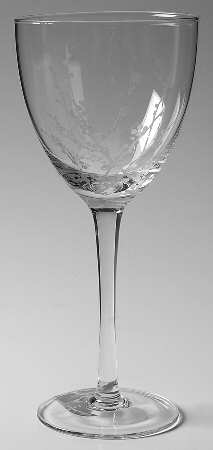 Cherry Blossom Clear Wine Glass