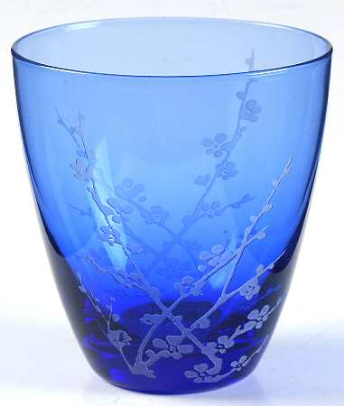 Cherry Blossom Cobalt Blue Double Old Fashioned