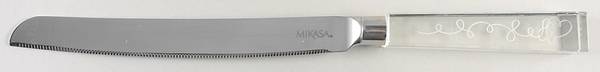 Love Story Wedding Cake Knife W/Stainless Blade