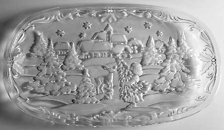 Christmas Carol Canape Tray