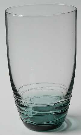 Swirl Green Highball Glass