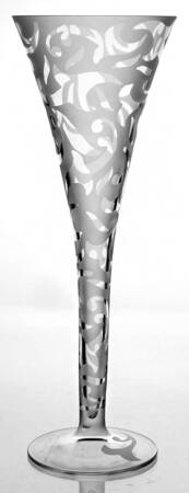 Elise-Clear (Wafer Stem) Fluted Champagne