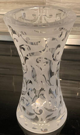 Elise-Clear (Wafer Stem) 8" Bud Vase