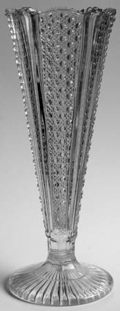 Rainbow Clear 10" Bud Vase