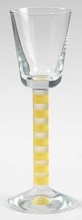 Overture Yellow Frost Cordial Glass