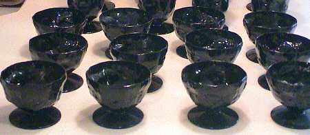 Crinkle Black Champagne/Tall Sherbet
