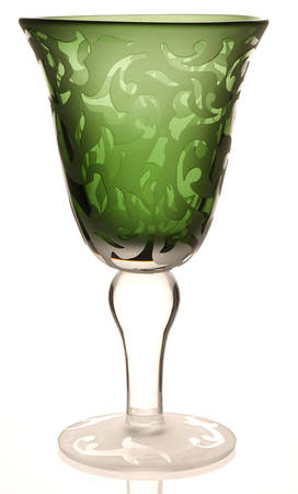 MWC2 (Bulbous Stem) Smoke Water Goblet