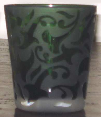MWC2 (Bulbous Stem) Black Flat Tumbler