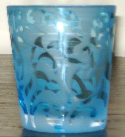 MWC2 (Bulbous Stem) Aqua Flat Tumbler