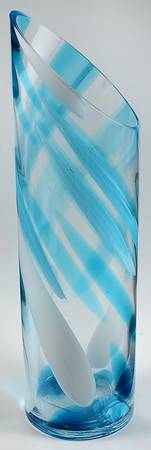 Rockswirl Turquoise 17" Cylindrical Vase