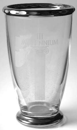 Platinum Millennium 9" Flower Vase