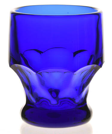Georgian Cobalt Blue 9 Oz Flat Tumbler