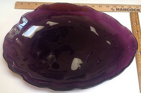 Ruffled Lotus Plum 13" and Over, Platter