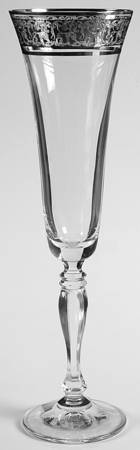 Parchment Platinum Fluted Champagne