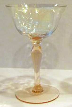Hampton Palm Optic-Pink-Clear Champagne/Tall Sherbet