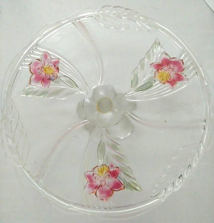 Royal Orchid Cake Plate