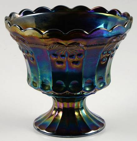 Cherry Thumbprint Purple Carnival Child's Punch Bowl