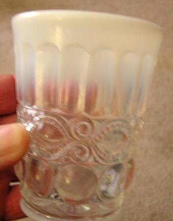 Eye Winker Crystal Opal Flat Tumbler