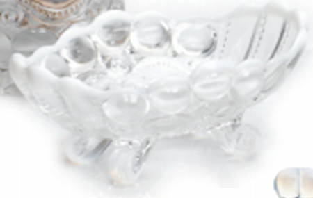 Eye Winker Crystal Opal Footed Open Jam/Jelly