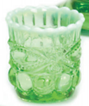 Eye Winker Green Opal Toothpick Holder