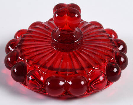 Eye Winker Red Lid for 6" Compote