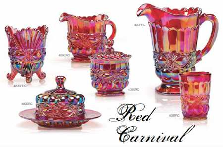 Eye Winker Red Carnival by Mosser (Ohio)