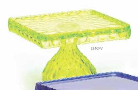 Elizabeth Vaseline Square Cake Stand