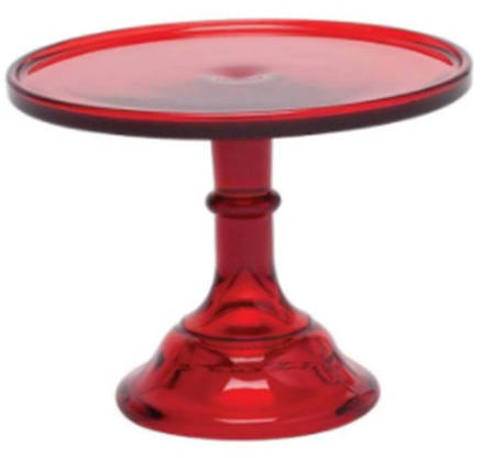 Ruby Red 12" Diameter Cake Stand/Pedestal