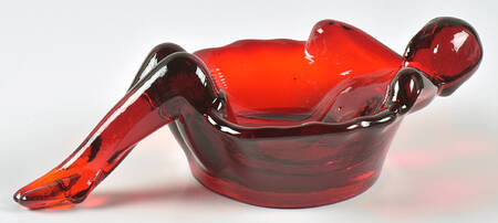 Ruby Red Soap Dish