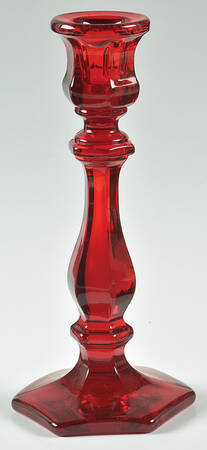 Ruby Red 7" Single Light Candlestick
