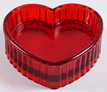 Ruby Red Small Heart Box No Lid