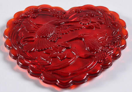 Ruby Red Lid for Small Heart Box