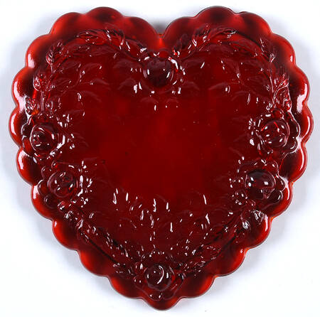Ruby Red Lid for Small Heart Box