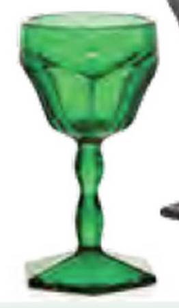 Hunter Green Cordial Glass